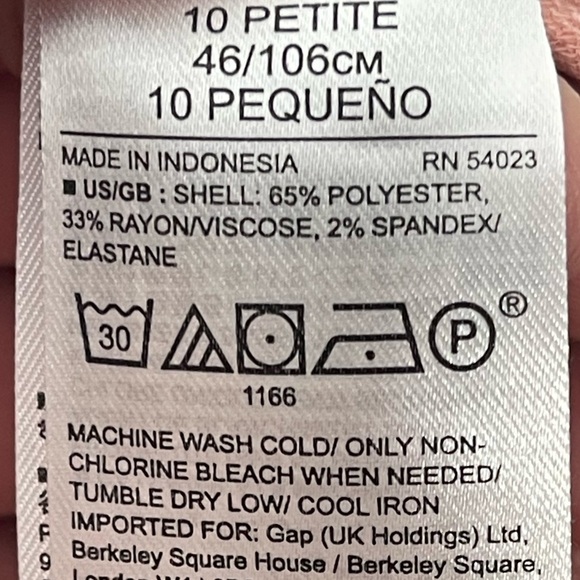 Banana Republic Soft Pink A-Line Pleated Midi Skirt Size 10 Petite - Picture 10 of 10